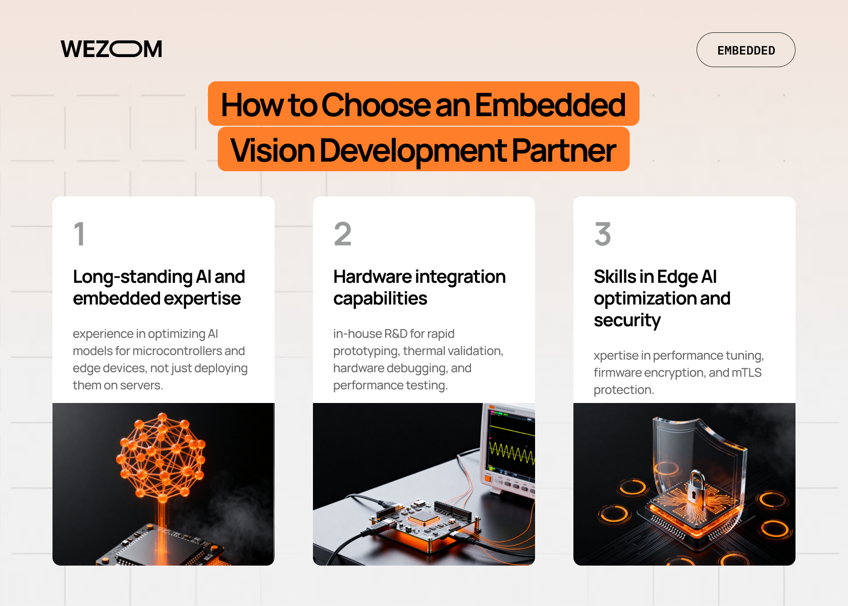 How to choose a customized embedded vision systems development partner with AI, hardware integration and security expertise How to choose a customized embedded vision systems development partner with AI, hardware integration and security expertise